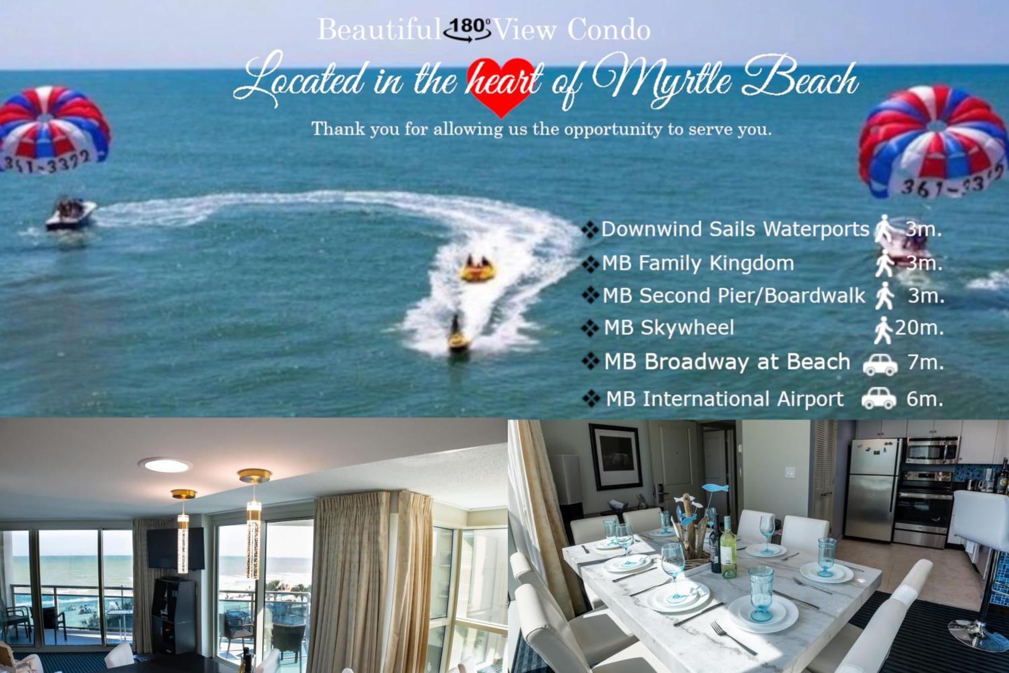 Вилла 107 S Ocean Blvd, 0308 - Ocean Front Sleeps 6 Миртл-Бич Экстерьер фото